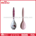 Ceramic-like melamine chinese soup spoon set for wholesale